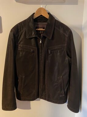Vintage Dark Brown Danier Leather Jacket